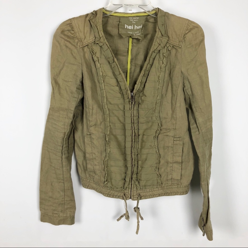 Hei Hei Anthropologie Harvest Linen Jacket